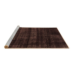 Sideview of Machine Washable Persian Brown Bohemian Rug, wshabs2323brn