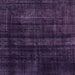 Square Abstract Deep Purple Persian Rug, abs2323