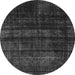 Round Persian Gray Bohemian Rug, abs2323gry