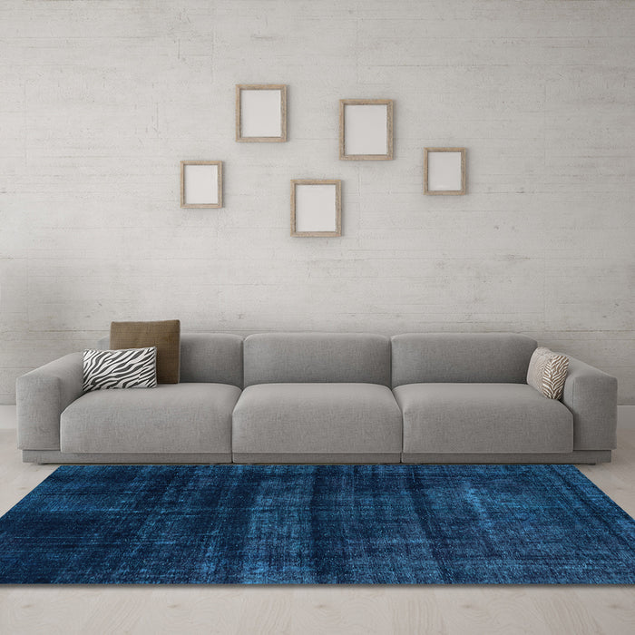 Machine Washable Persian Light Blue Bohemian Rug in a Living Room, wshabs2323lblu