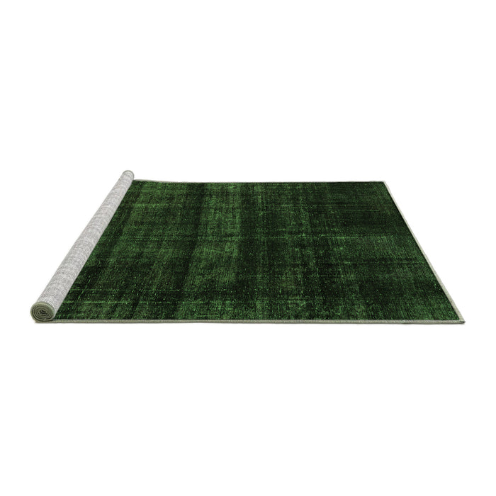Sideview of Machine Washable Persian Green Bohemian Area Rugs, wshabs2323grn