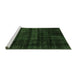 Sideview of Machine Washable Persian Green Bohemian Area Rugs, wshabs2323grn