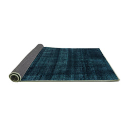 Sideview of Persian Turquoise Bohemian Rug, abs2323turq