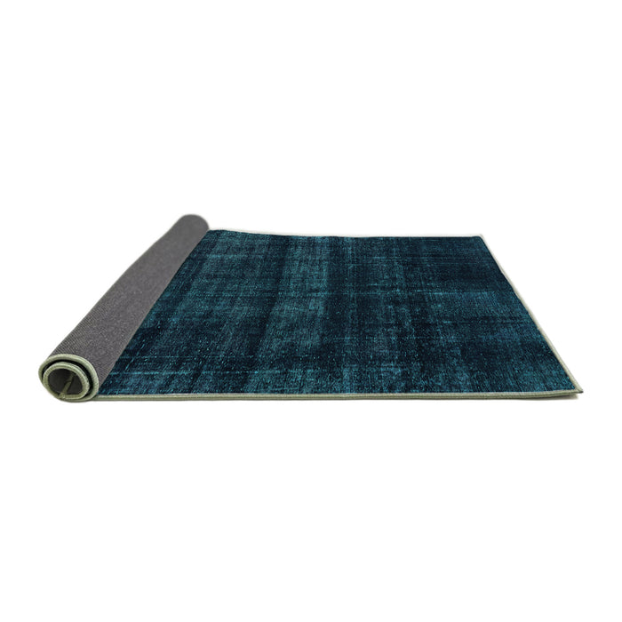 Sideview of Persian Turquoise Bohemian Rug, abs2323turq