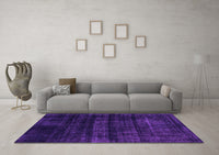 Machine Washable Persian Purple Bohemian Rug, wshabs2323pur