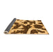 Sideview of Abstract Orange Modern Rug, abs2324org