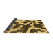 Sideview of Abstract Brown Modern Rug, abs2324brn