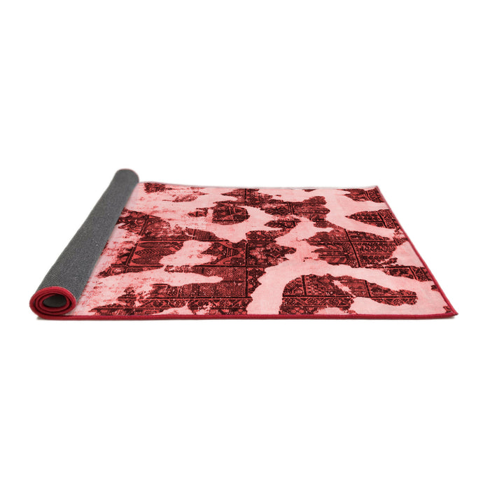 Abstract Red Modern Area Rugs