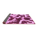 Sideview of Abstract Pink Modern Rug, abs2324pnk