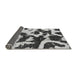 Sideview of Abstract Gray Modern Rug, abs2324gry