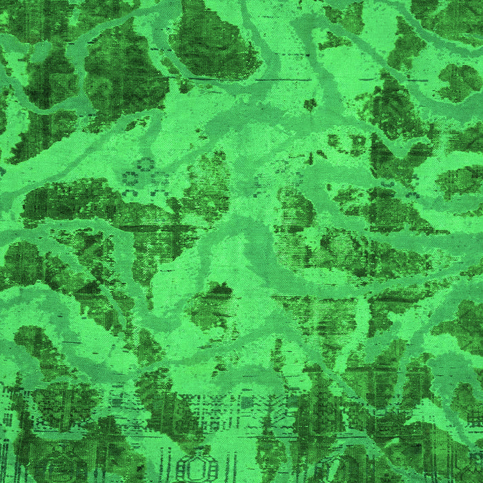 Machine Washable Persian Green Bohemian Area Rugs, wshabs2325grn