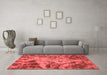 Bohemian Red Washable Rugs