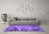 Machine Washable Persian Purple Bohemian Rug, wshabs2325pur