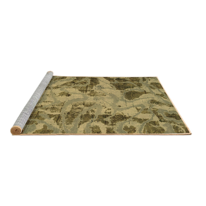 Sideview of Machine Washable Persian Brown Bohemian Rug, wshabs2325brn