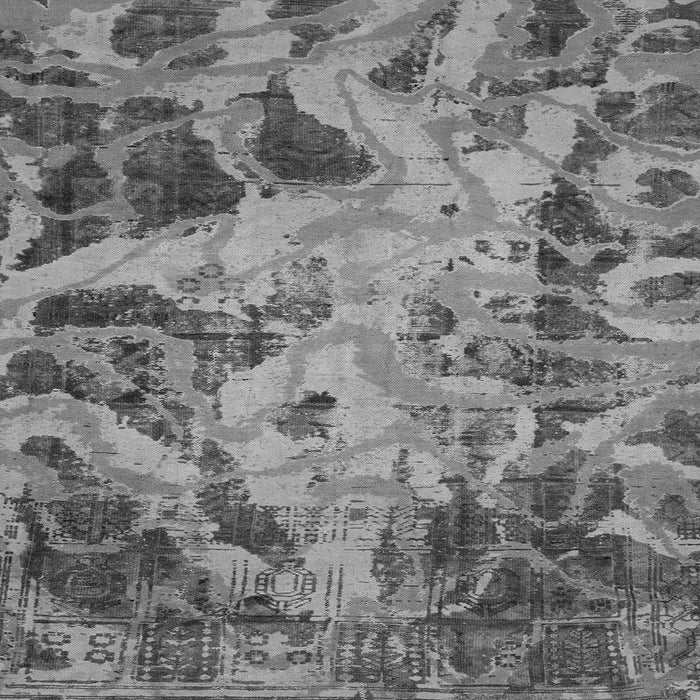 Square Machine Washable Persian Gray Bohemian Rug, wshabs2325gry