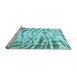 Sideview of Machine Washable Abstract Light Blue Modern Rug, wshabs2326lblu