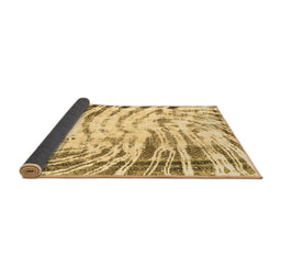 Sideview of Abstract Brown Modern Rug, abs2326brn