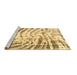 Sideview of Machine Washable Abstract Brown Modern Rug, wshabs2326brn