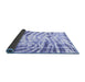 Sideview of Abstract Blue Modern Rug, abs2326blu