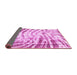 Sideview of Abstract Pink Modern Rug, abs2326pnk