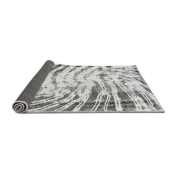 Sideview of Abstract Gray Modern Rug, abs2326gry
