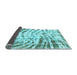 Sideview of Abstract Light Blue Modern Rug, abs2326lblu