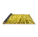 Sideview of Abstract Yellow Modern Rug, abs2326yw