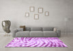 Machine Washable Abstract Purple Modern Area Rugs in a Living Room, wshabs2326pur