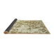 Sideview of Abstract Copper Green Modern Rug, abs2327