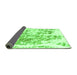 Sideview of Abstract Green Modern Rug, abs2327grn