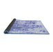 Sideview of Abstract Blue Modern Rug, abs2327blu