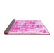 Sideview of Abstract Pink Modern Rug, abs2327pnk