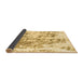 Sideview of Abstract Brown Modern Rug, abs2327brn