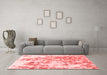 Modern Red Washable Rugs