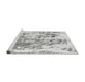 Sideview of Machine Washable Abstract Gray Modern Rug, wshabs2327gry