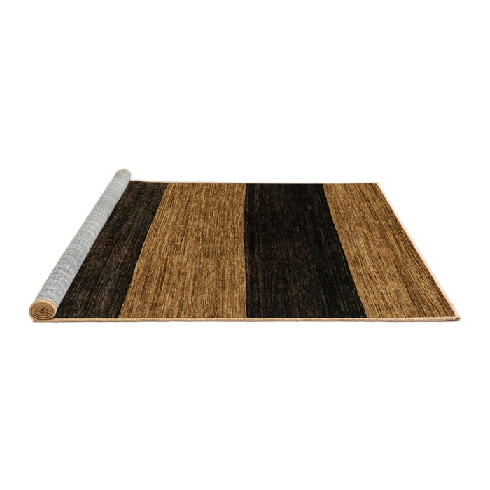 Sideview of Machine Washable Abstract Sedona Brown Rug, wshabs2328