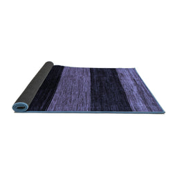 Sideview of Abstract Blue Modern Rug, abs2328blu