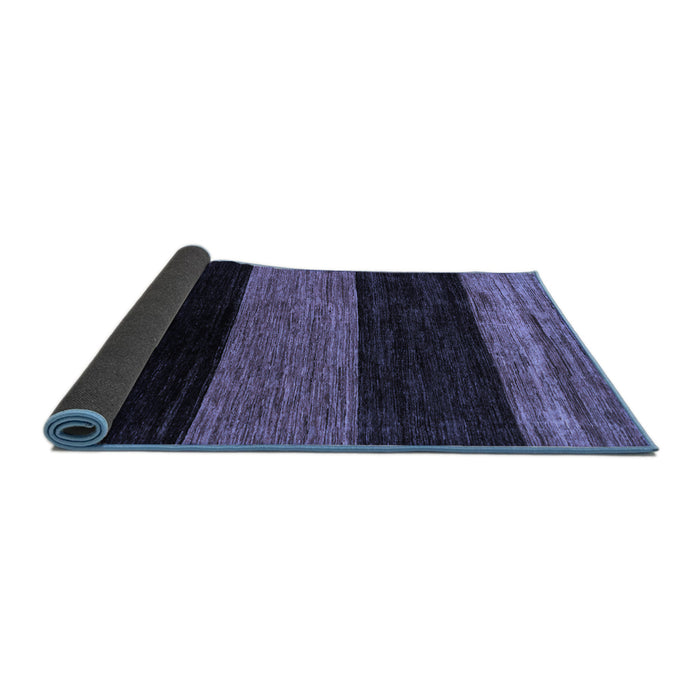 Sideview of Abstract Blue Modern Rug, abs2328blu