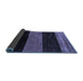 Sideview of Abstract Blue Modern Rug, abs2328blu