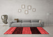 Modern Red Washable Rugs