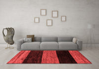 Machine Washable Abstract Red Modern Rug, wshabs2328red