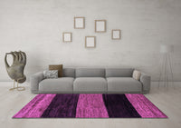 Machine Washable Abstract Purple Modern Rug, wshabs2328pur