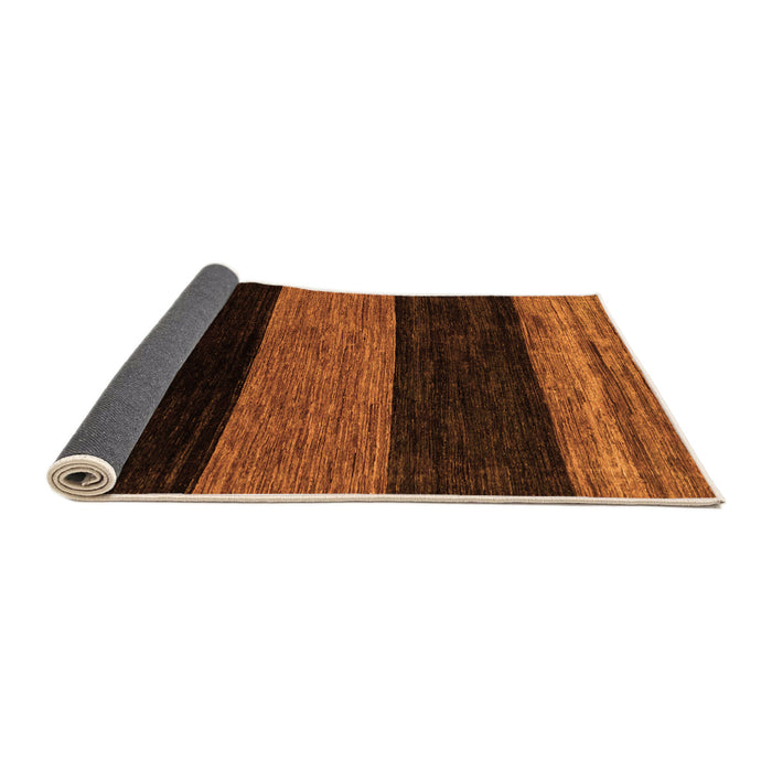 Sideview of Abstract Orange Modern Rug, abs2328org