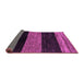 Sideview of Abstract Purple Modern Rug, abs2328pur