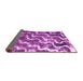 Sideview of Abstract Purple Modern Rug, abs2329pur