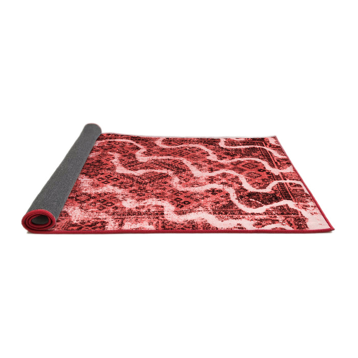 Abstract Red Modern Area Rugs