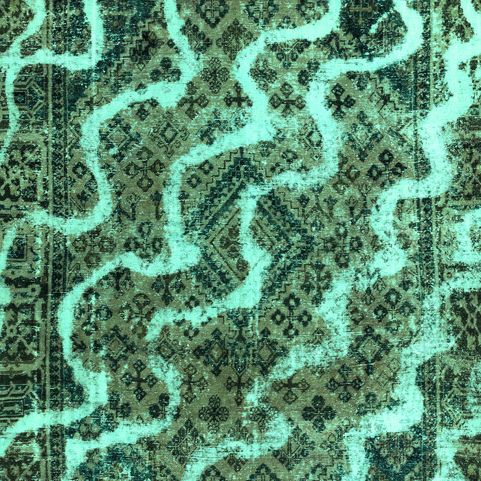 Abstract Turquoise Modern Rug, abs2329turq
