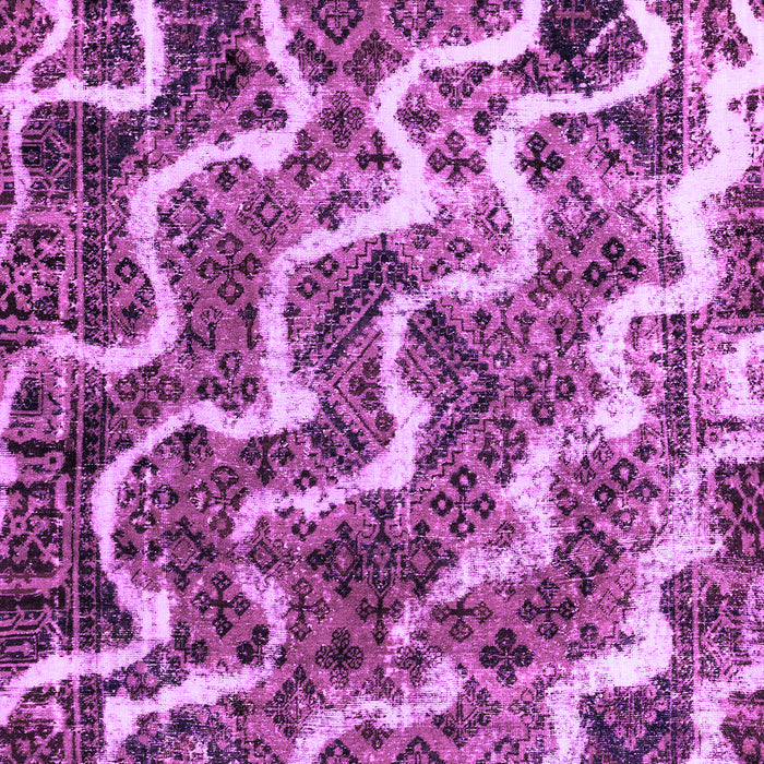 Machine Washable Abstract Purple Modern Area Rugs, wshabs2329pur