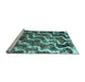 Sideview of Machine Washable Abstract Light Blue Modern Rug, wshabs2329lblu