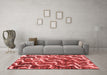 Modern Red Washable Rugs